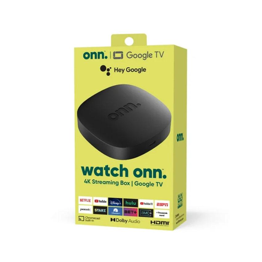 ONN GOOGLE TV 4K STREAMING BOX QUAD-CORE CORTEX-A35 2GB RAM WITH 8GB STORAGE